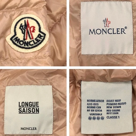 Moncler Women's Alose Giubbotto Puffer Jacket Size 1 - US Small Warm Dusty Rose